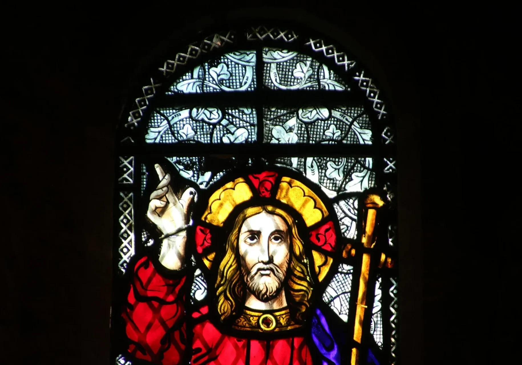 Jesus Christ Painting on a window