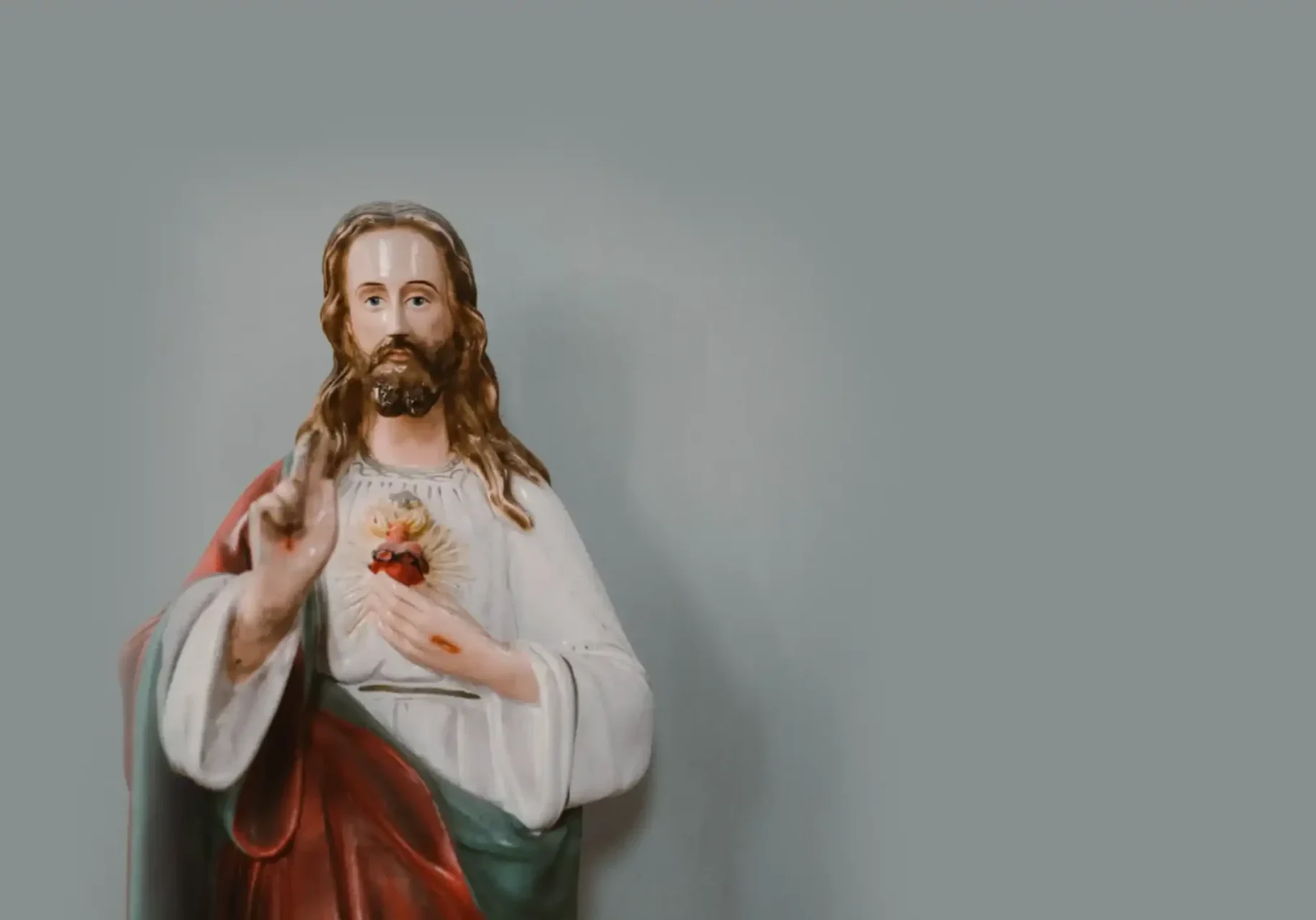 Closeup of the Jesus Christ figurine